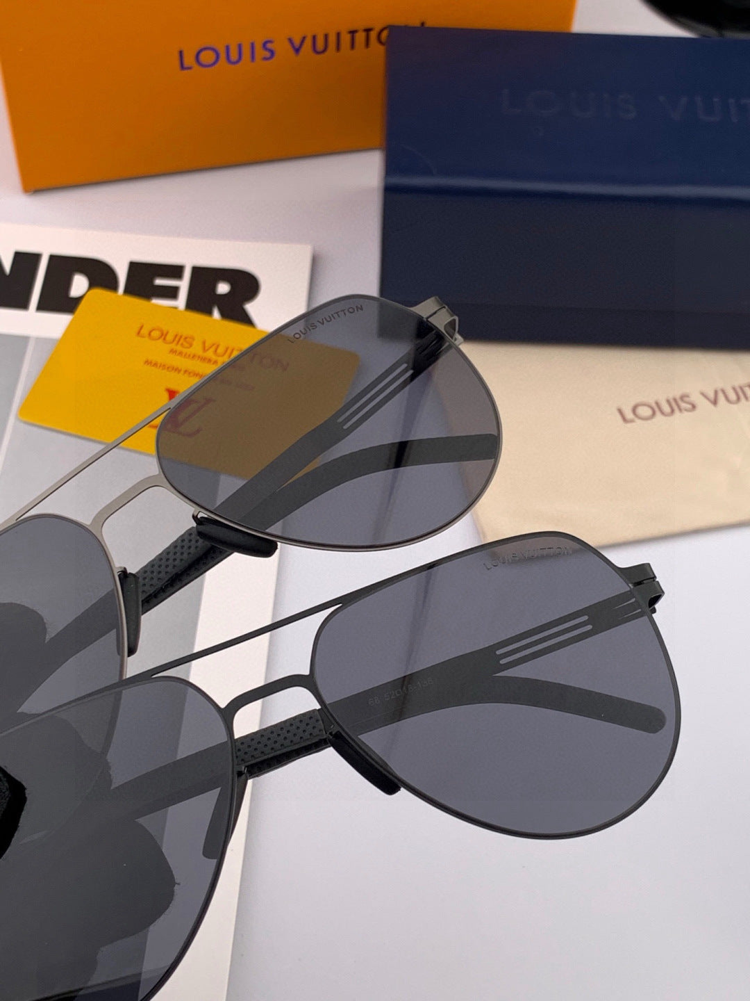 Louis Vuitton L186 Fashion Gold Lens Sunglasses for Men & Women - detail image 5