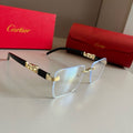 Cartier Lightweight Metal Rimless Silver Lens Sunglasses for Men & Wo - 487230
