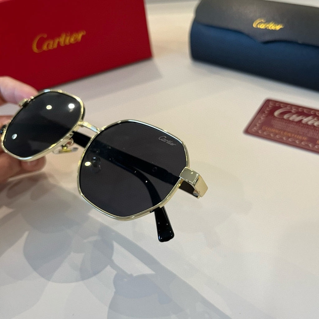 Cartier Lightweight Metal Rimless Silver Lens Sunglasses for Men & Wo - 358560 - detail image 7