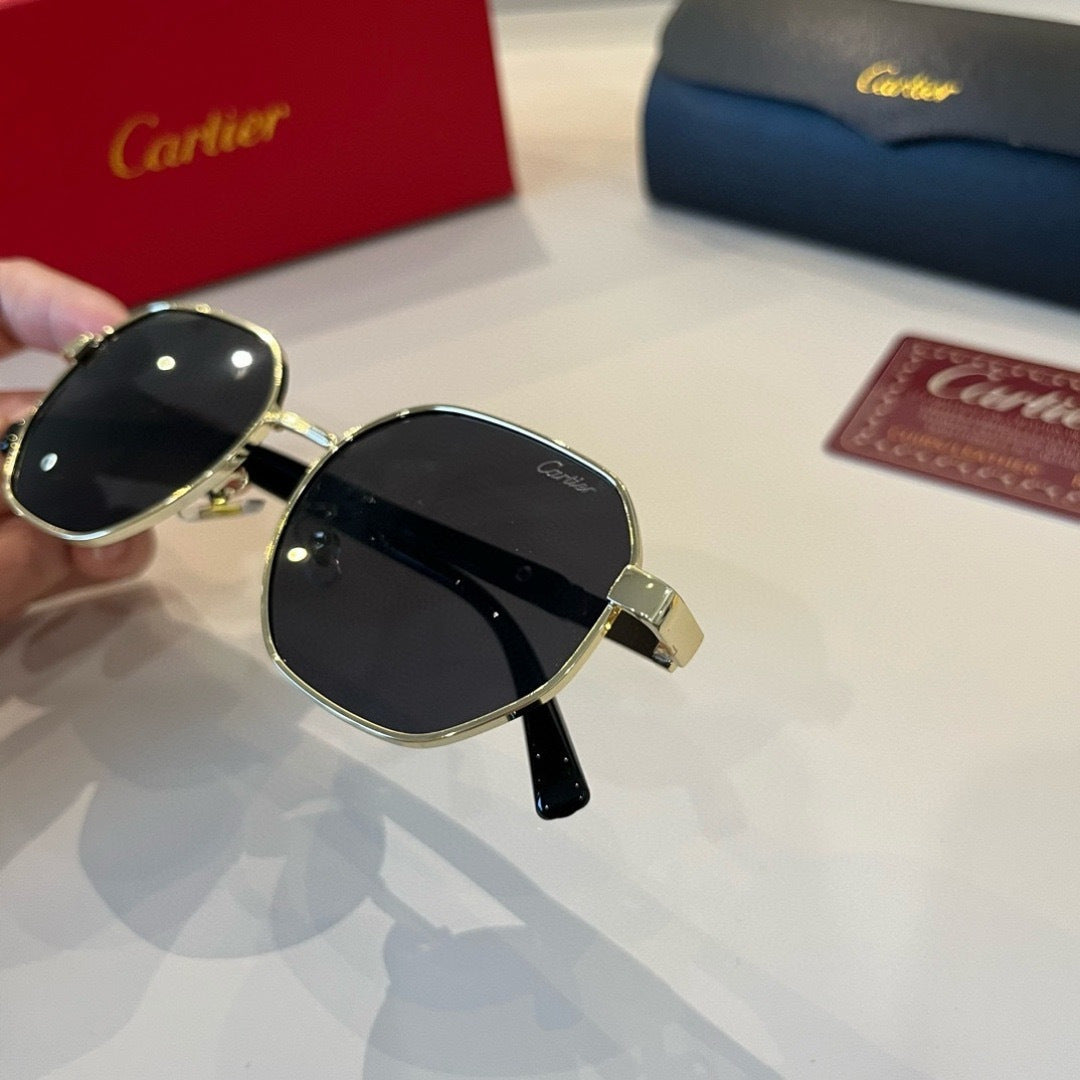 Cartier Lightweight Metal Rimless Silver Lens Sunglasses for Men & Wo - 358560 - detail image 7