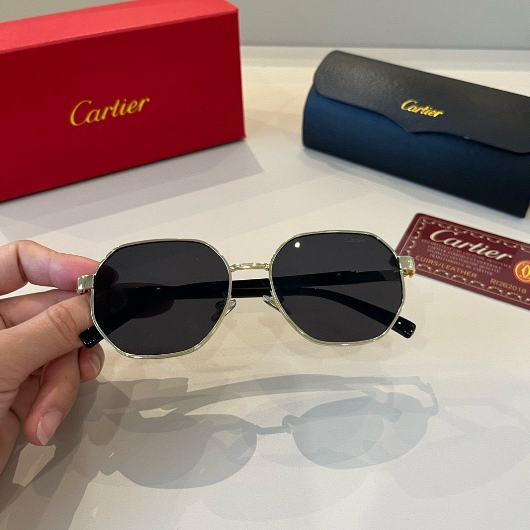 Cartier Lightweight Metal Rimless Silver Lens Sunglasses for Men & Wo - 358560 - detail image 8