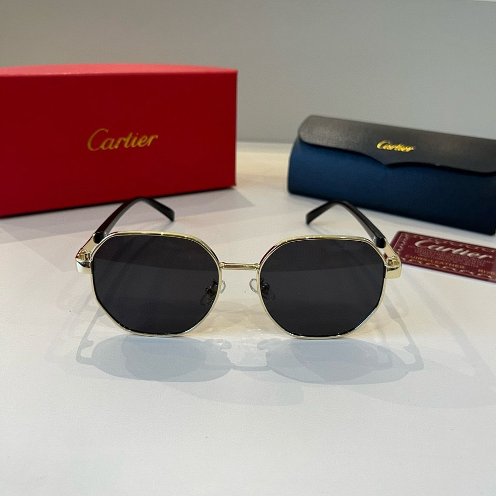 Cartier Lightweight Metal Rimless Silver Lens Sunglasses for Men & Wo - 358560 - detail image 2