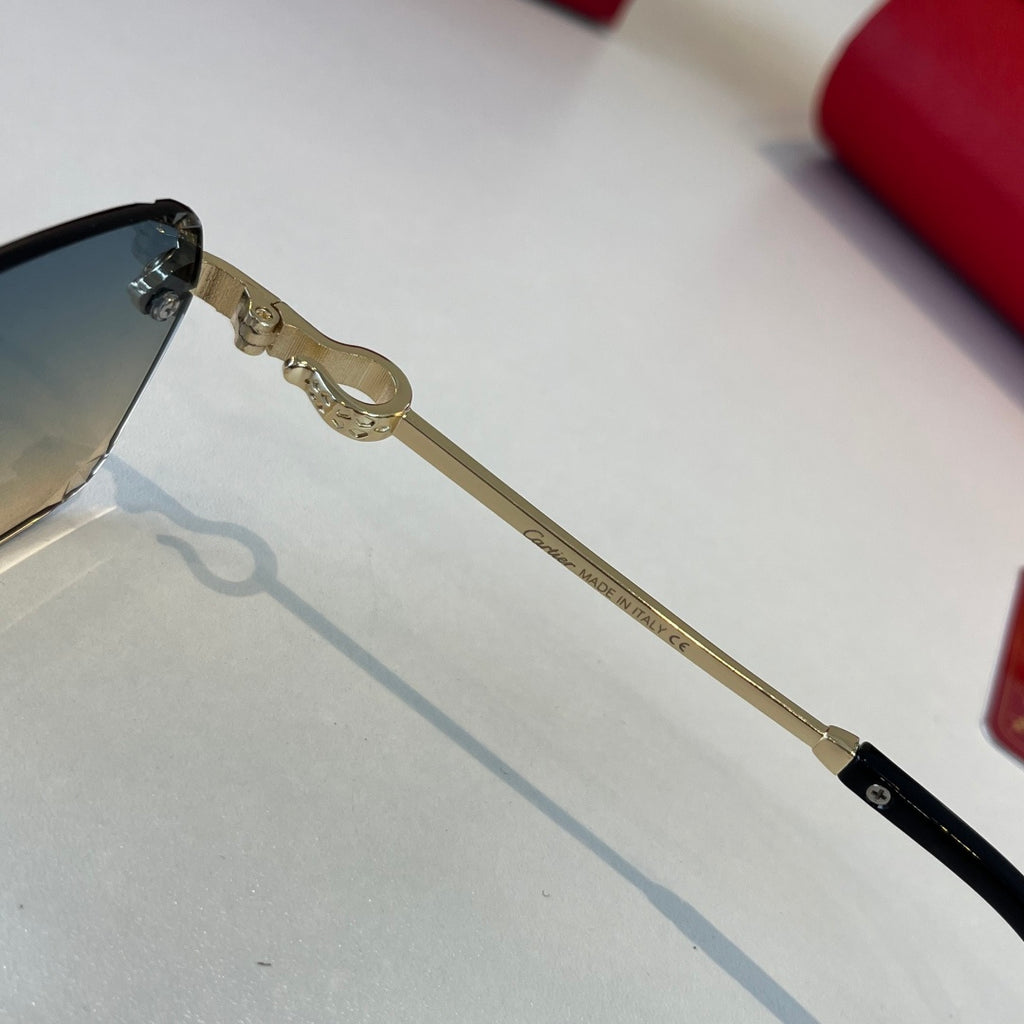 Cartier Lightweight Metal Rimless Silver Lens Sunglasses for Men & Wo - 399054 - detail image 11