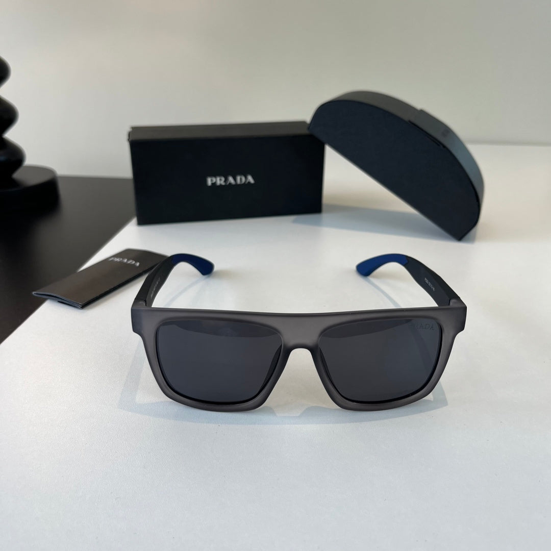 Prada Polarized Fashion Black Lens Sunglasses for Men - 358431 - detail image 2