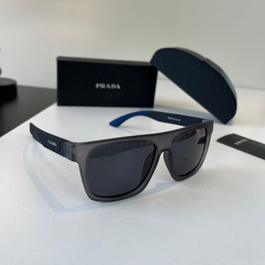 Prada Polarized Fashion Black Lens Sunglasses for Men - 398955