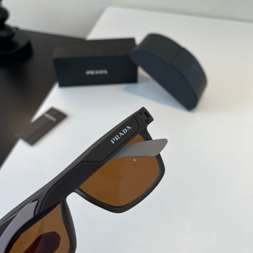Prada Polarized Fashion Black Lens Sunglasses for Men - 398956 - detail image 7