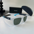 Prada Polarized Fashion Silver Lens Sunglasses for Men - 398957
