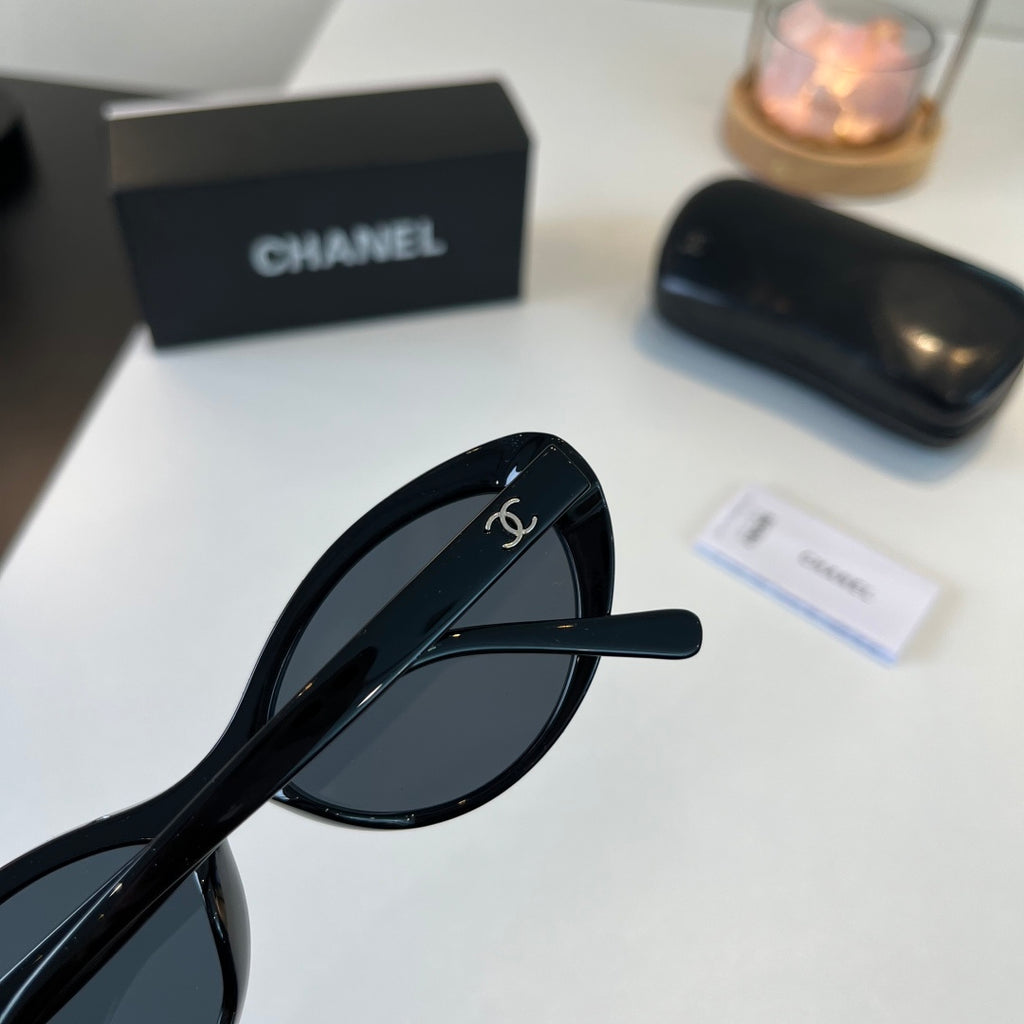 Chanel Cat-Eye Black Lens Sunglasses for Men & Women - 398515 - detail image 6