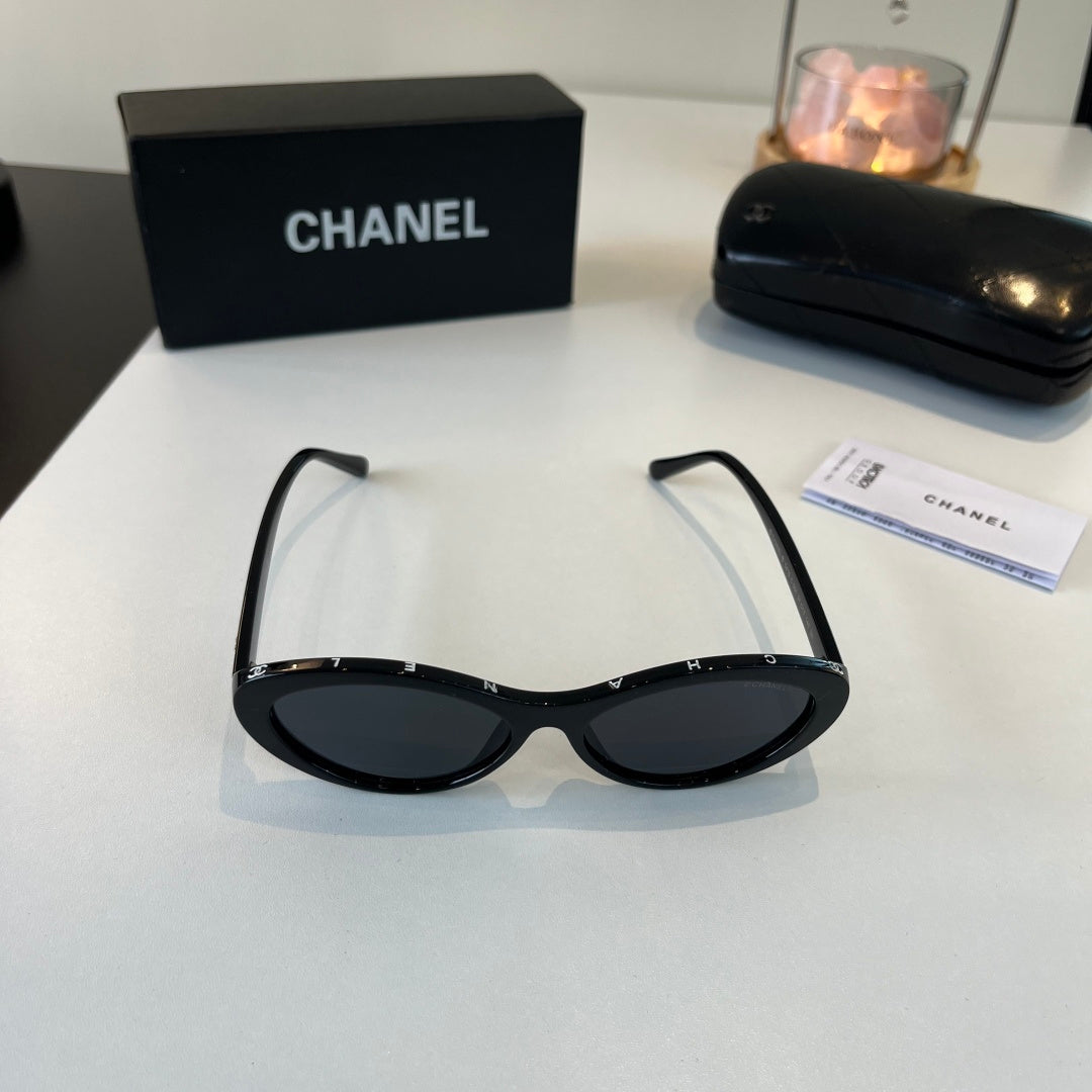 Chanel Cat-Eye Black Lens Sunglasses for Men & Women - 398515 - detail image 2
