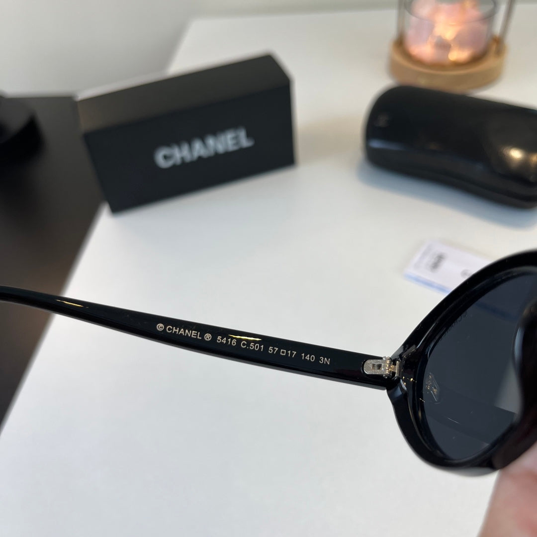 Chanel Cat-Eye Black Lens Sunglasses for Men & Women - 398515 - detail image 8