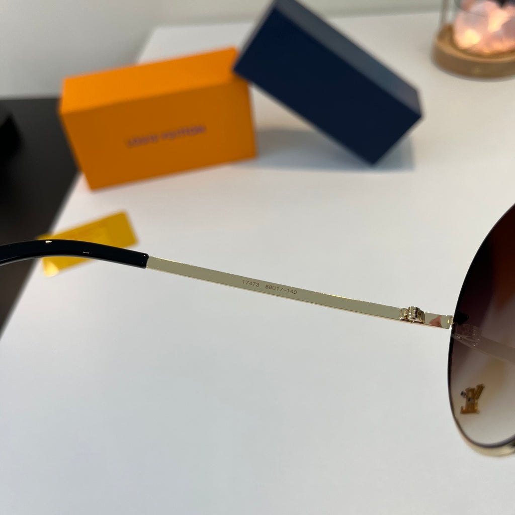 Louis Vuitton Metal Aviator Silver Lens Sunglasses for Men & Women - 357596 - detail image 9