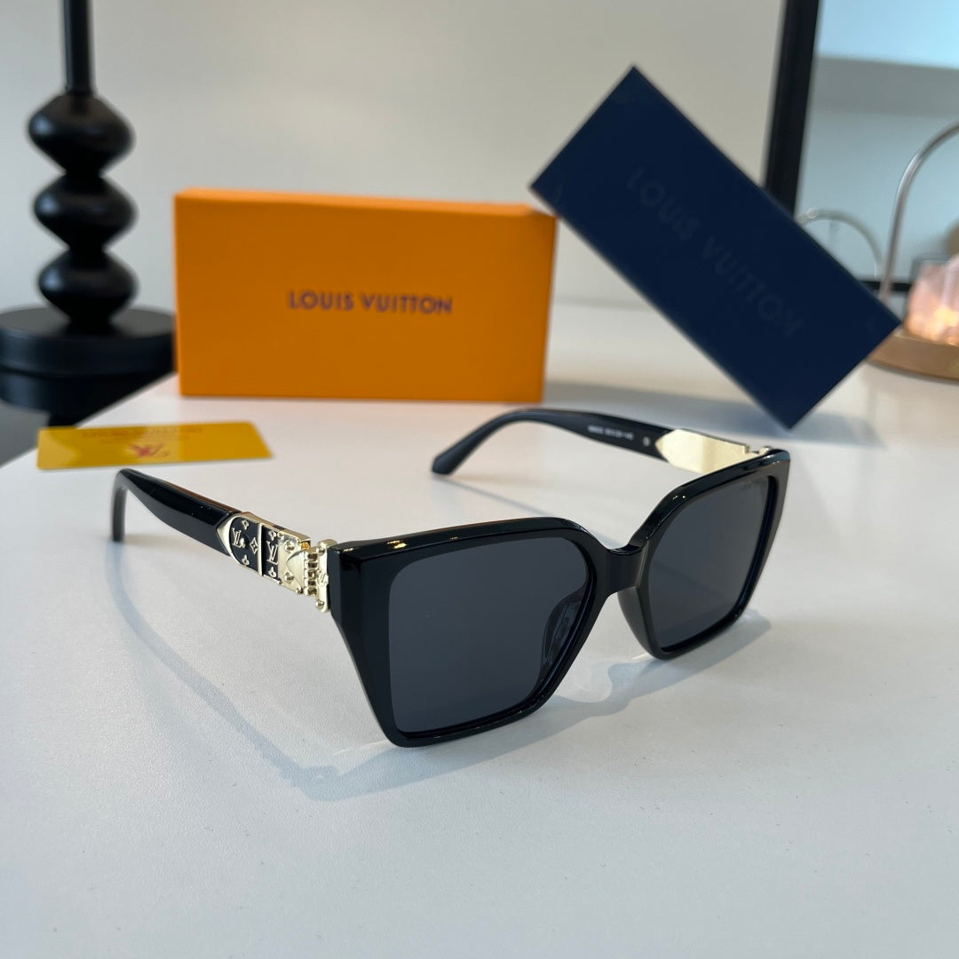 Louis Vuitton Fashion Black Lens Sunglasses for Men & Women - 357599