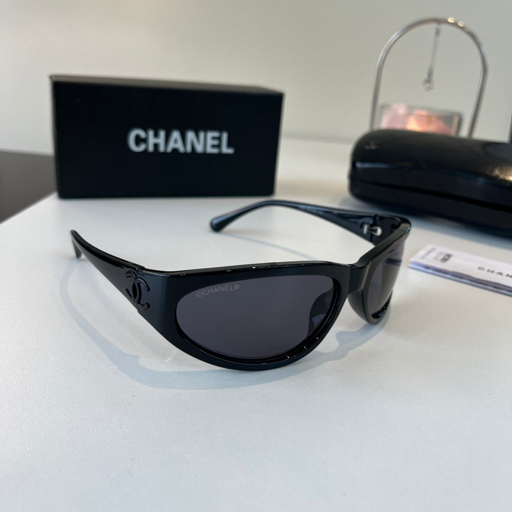 Chanel Fashion Black Lens Sunglasses for Men & Women - 358015