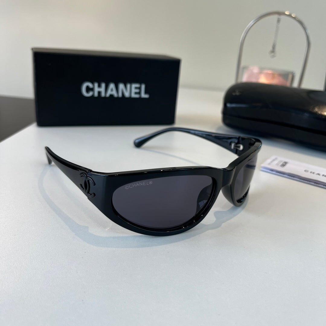Chanel Fashion Black Lens Sunglasses for Men & Women - 358015