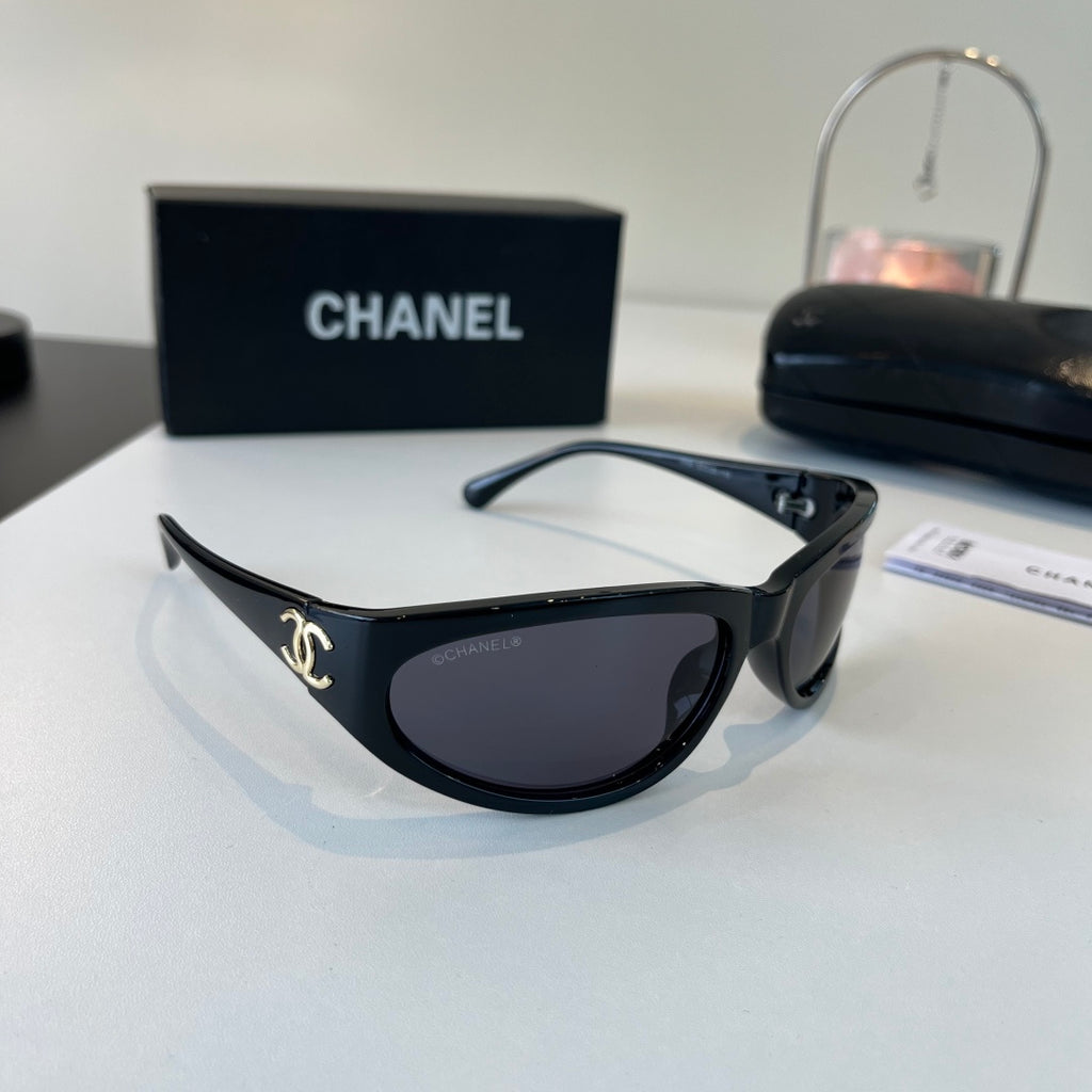 Chanel Fashion Black Lens Sunglasses for Men & Women - 358016