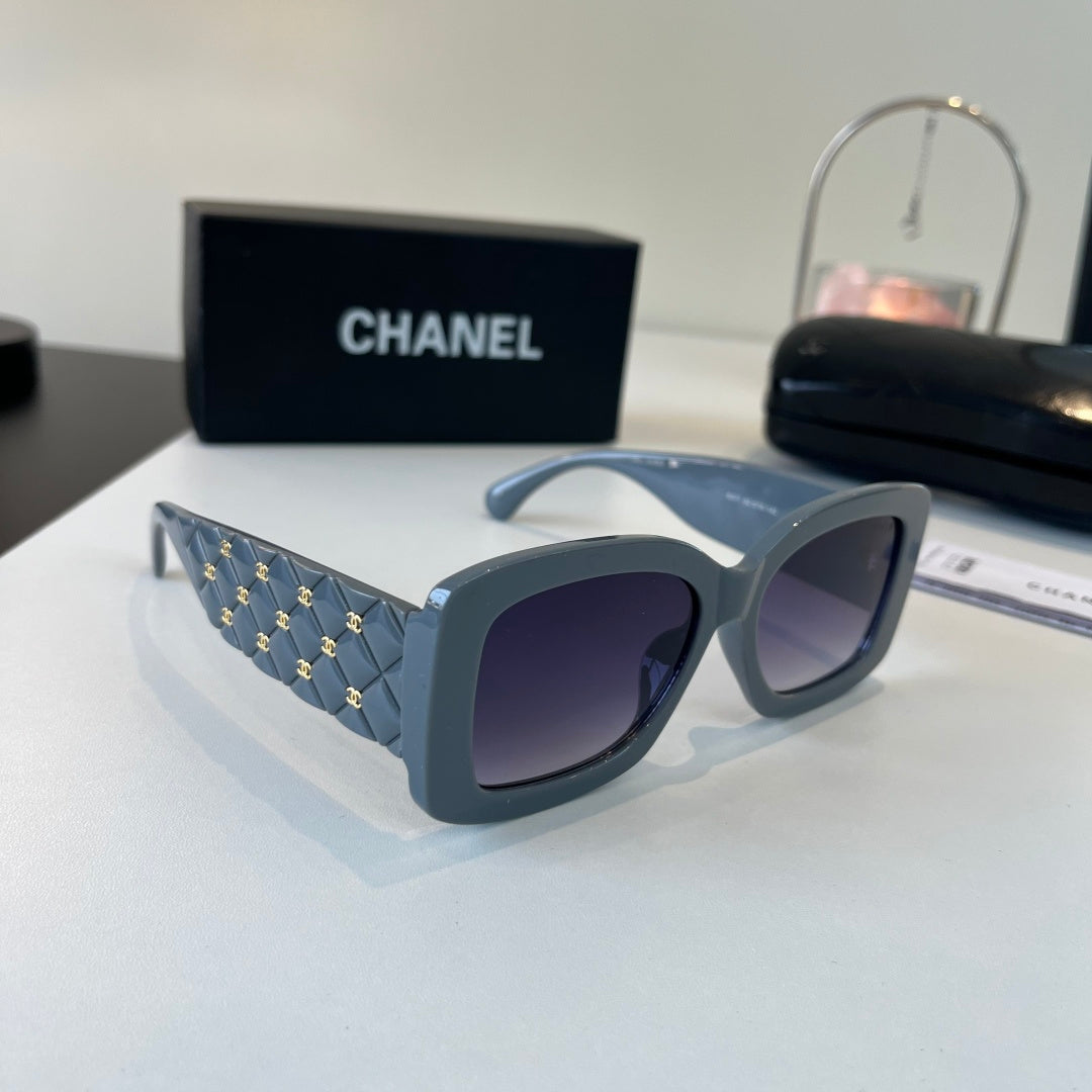 Chanel Fashion Blue Lens Sunglasses for Men & Women - 358018