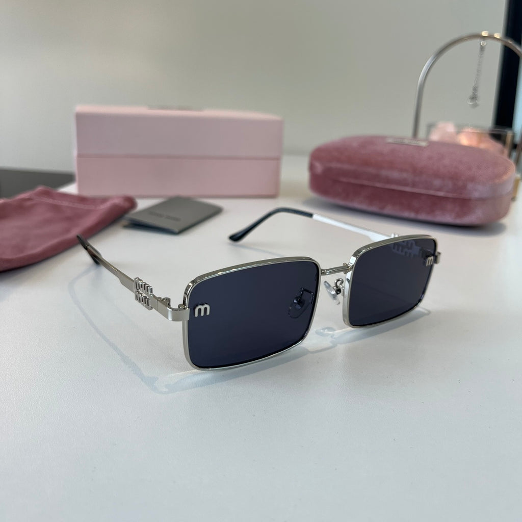 Miu Miu Metal Fashion Blue Lens Sunglasses for Men & Women - 449713