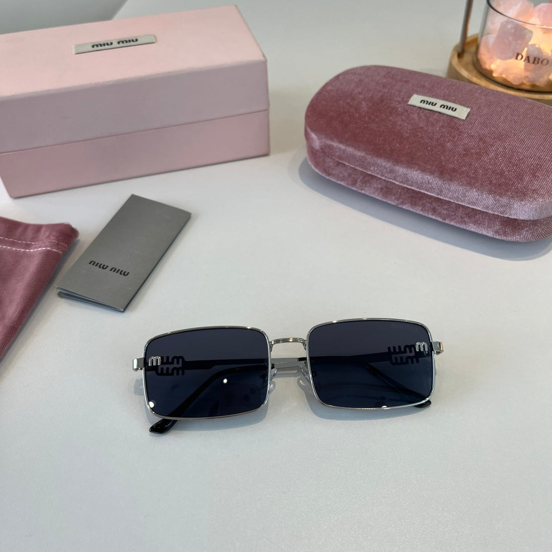Miu Miu Metal Fashion Blue Lens Sunglasses for Men & Women - 358720 - detail image 4