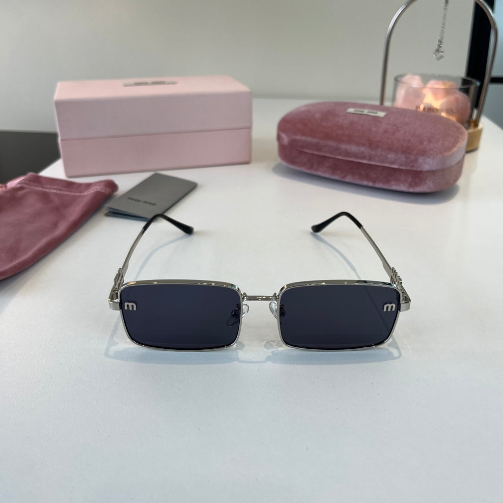 Miu Miu Metal Fashion Blue Lens Sunglasses for Men & Women - 358720 - detail image 2