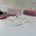 Miu Miu Metal Fashion Silver Lens Sunglasses for Men & Women - 449714