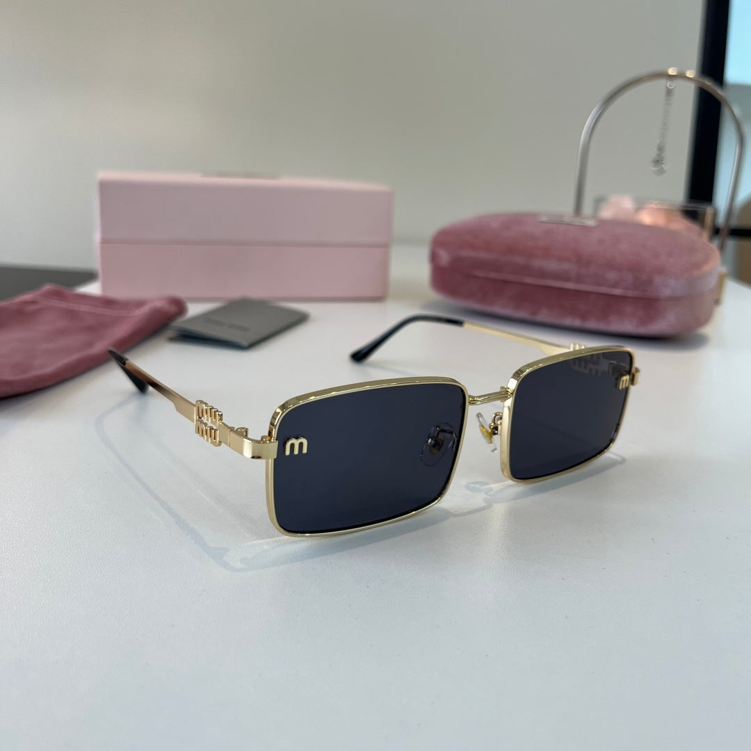 Miu Miu Metal Fashion Blue Lens Sunglasses for Men & Women - 358723