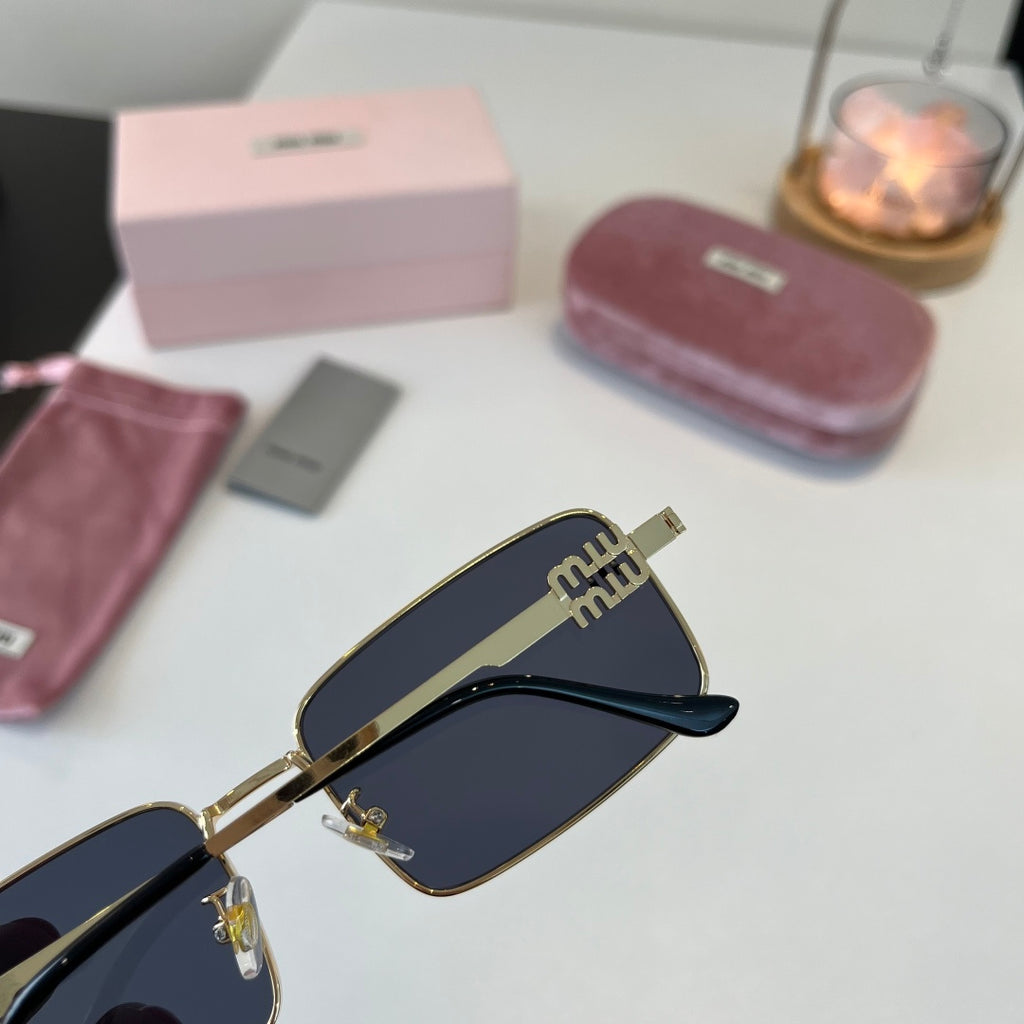 Miu Miu Metal Fashion Blue Lens Sunglasses for Men & Women - 358723 - detail image 7