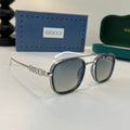 Gucci Oversized Silver Lens Sunglasses for Men & Women - 357776