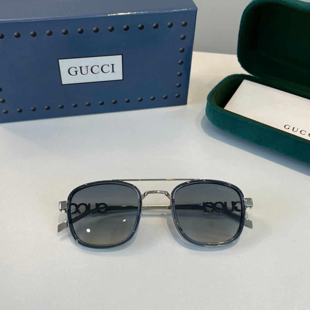 Gucci Oversized Silver Lens Sunglasses for Men & Women - 357776 - detail image 4