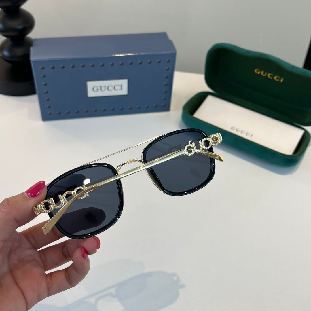 Gucci Oversized Silver Lens Sunglasses for Men & Women - 357777 - detail image 8
