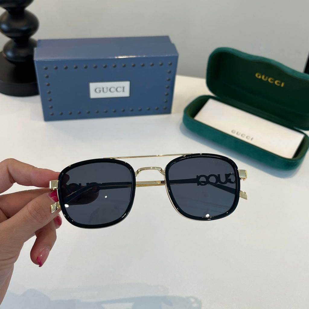 Gucci Oversized Silver Lens Sunglasses for Men & Women - 357777 - detail image 5