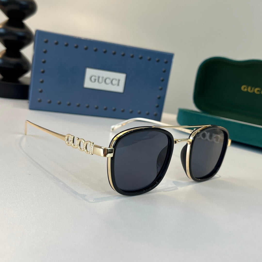 Gucci Oversized Silver Lens Sunglasses for Men & Women - 357777