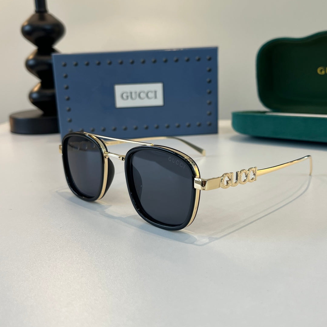 Gucci Oversized Silver Lens Sunglasses for Men & Women - 357777 - detail image 3