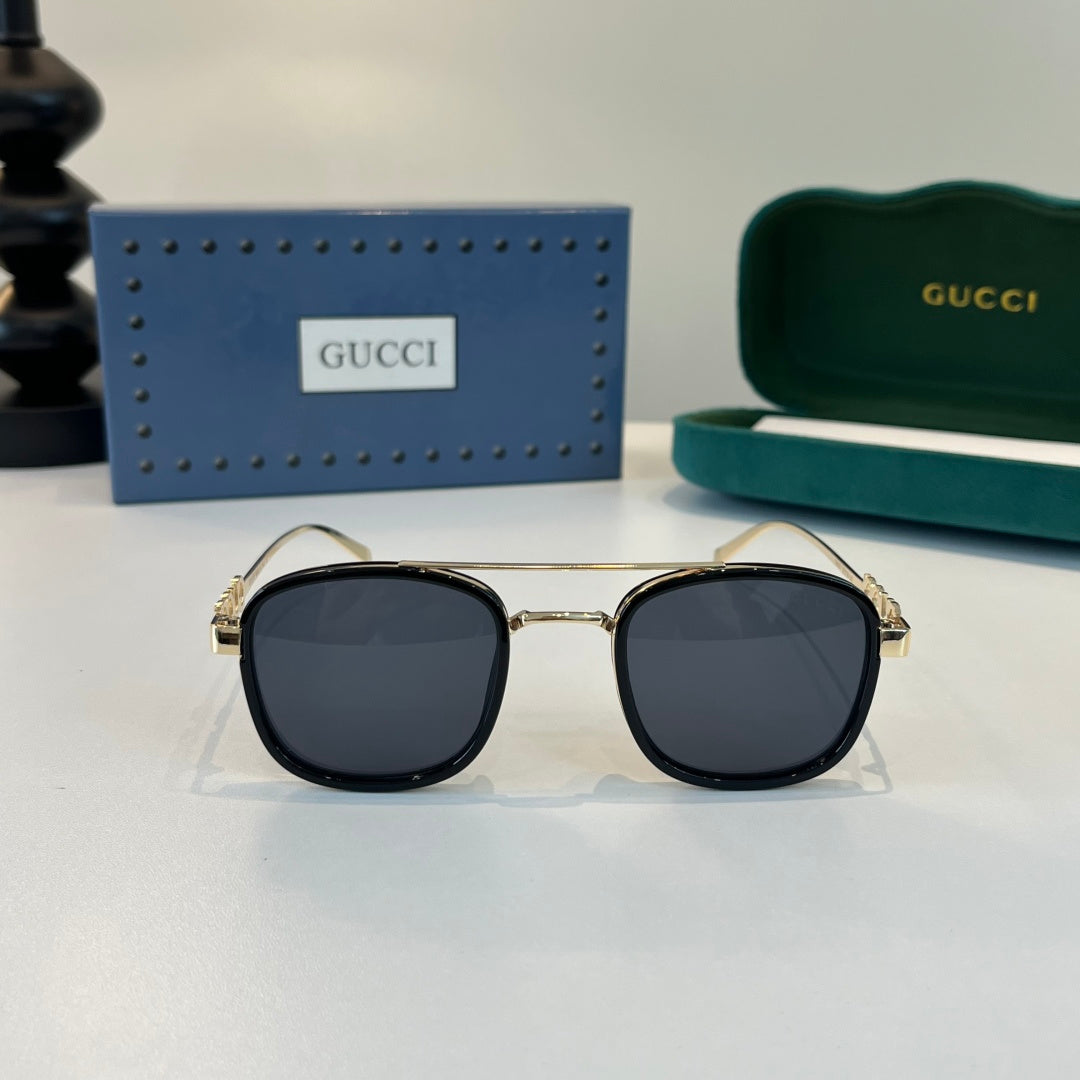 Gucci Oversized Silver Lens Sunglasses for Men & Women - 357777 - detail image 2