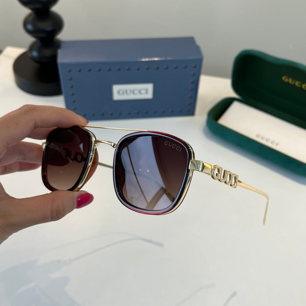 Gucci Oversized Red Lens Sunglasses for Men & Women - 357778 - detail image 9