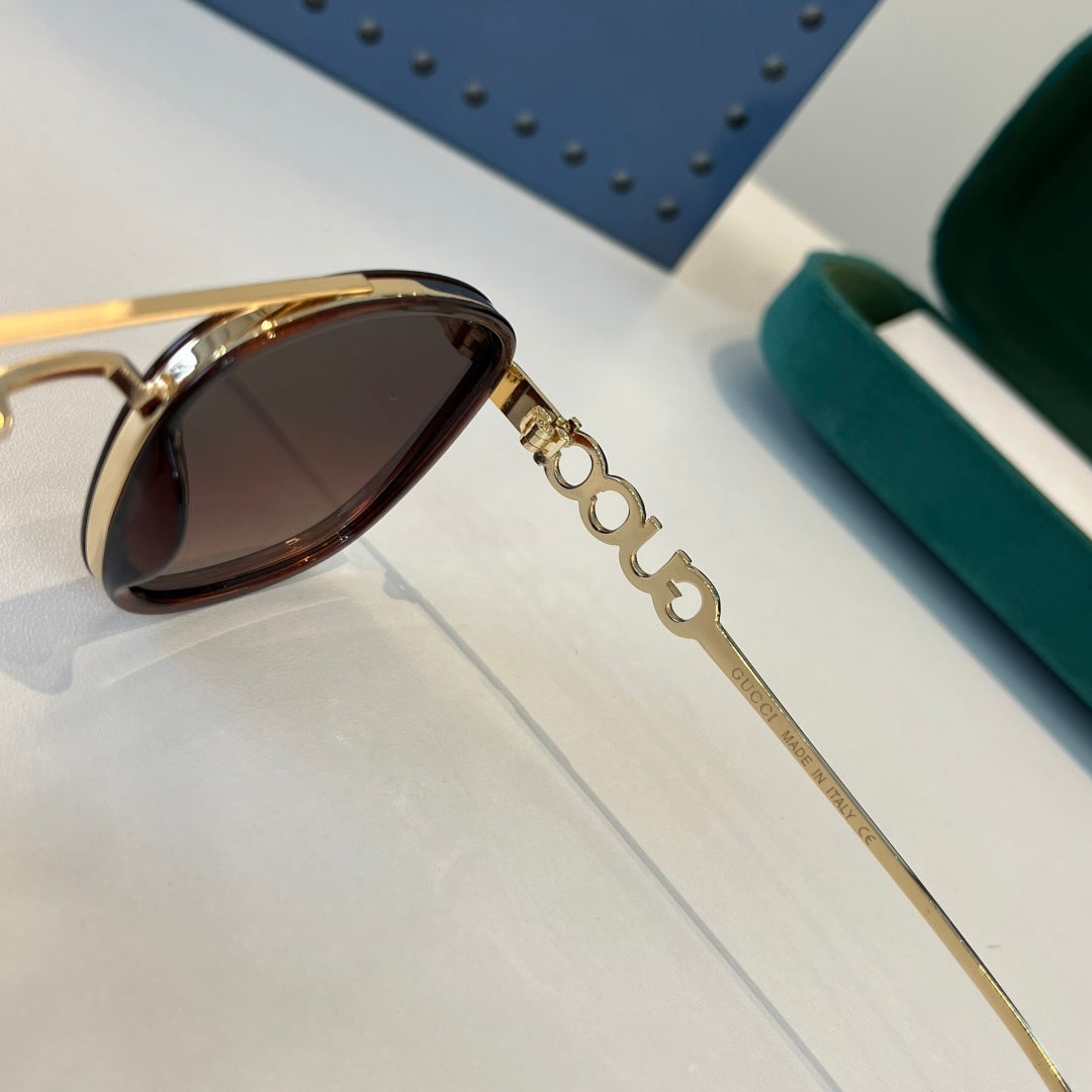 Gucci Oversized Red Lens Sunglasses for Men & Women - 357778 - detail image 11