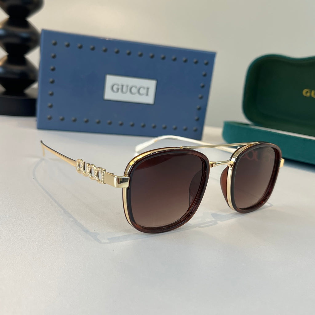 Gucci Oversized Red Lens Sunglasses for Men & Women - 357778