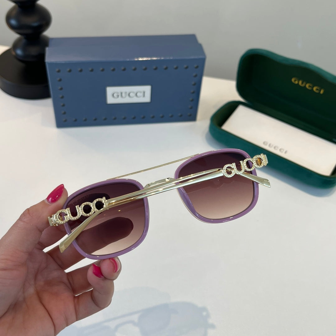 Gucci Oversized Red Lens Sunglasses for Men & Women - 493358 - detail image 8