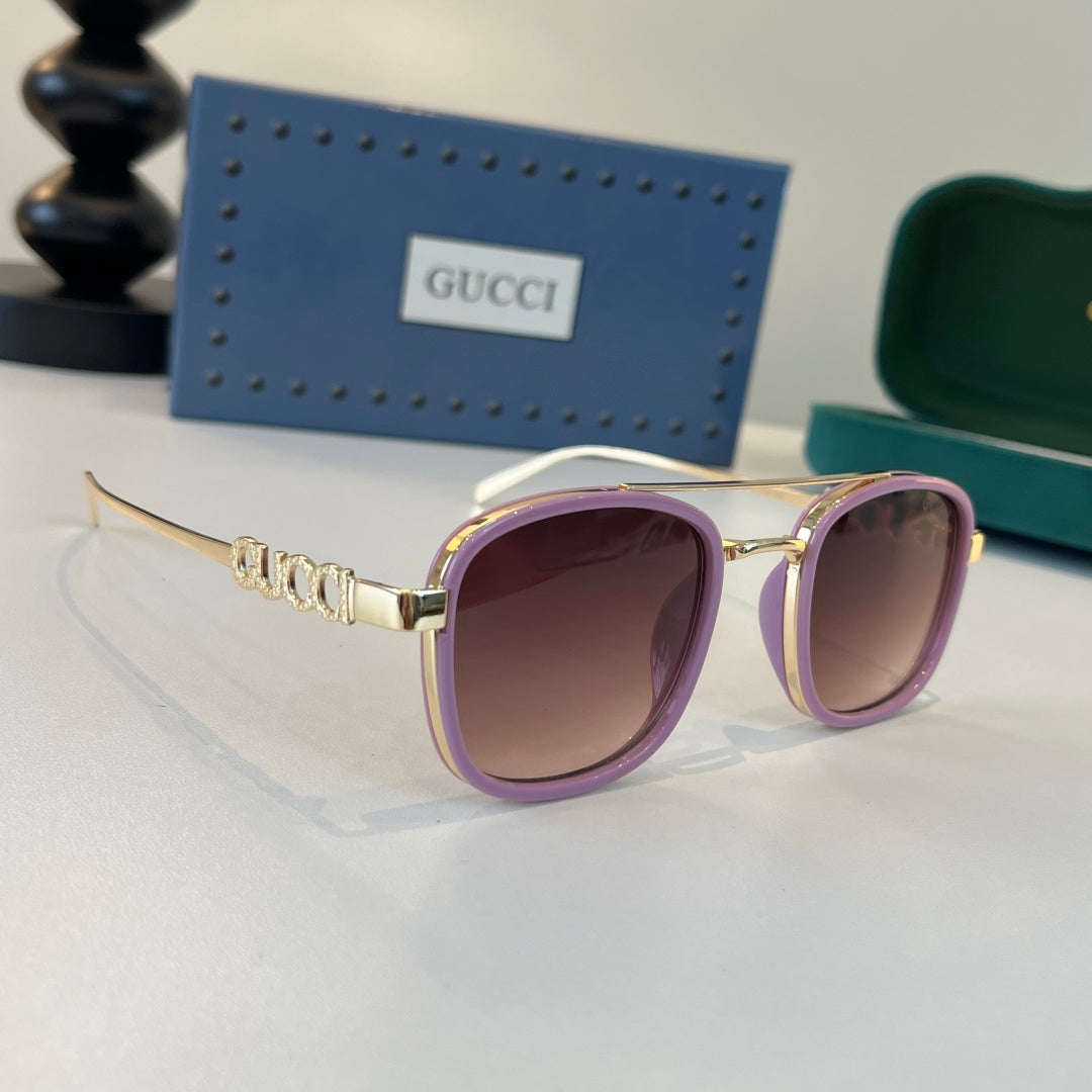 Gucci Oversized Red Lens Sunglasses for Men & Women - 357779