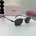 Miu Miu Metal Fashion Silver Lens Sunglasses for Men & Women - 487709
