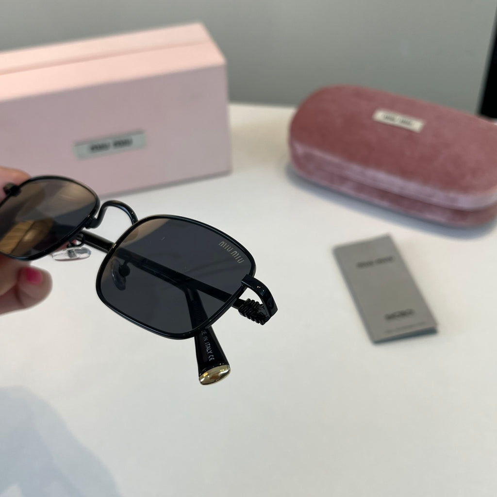 Miu Miu Metal Fashion Silver Lens Sunglasses for Men & Women - 487709 - detail image 6