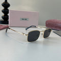 Miu Miu Metal Fashion Silver Lens Sunglasses for Men & Women - 449762