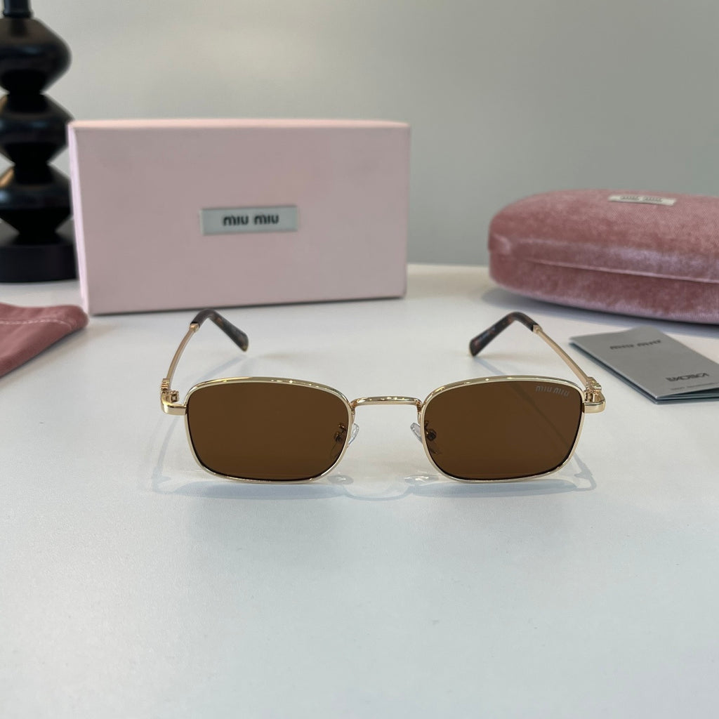 Miu Miu Metal Fashion Brown Lens Sunglasses for Men & Women - 358712 - detail image 2
