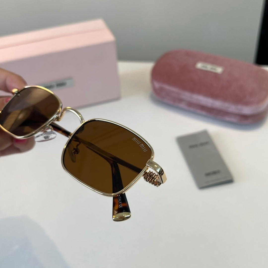 Miu Miu Metal Fashion Brown Lens Sunglasses for Men & Women - 358712 - detail image 6