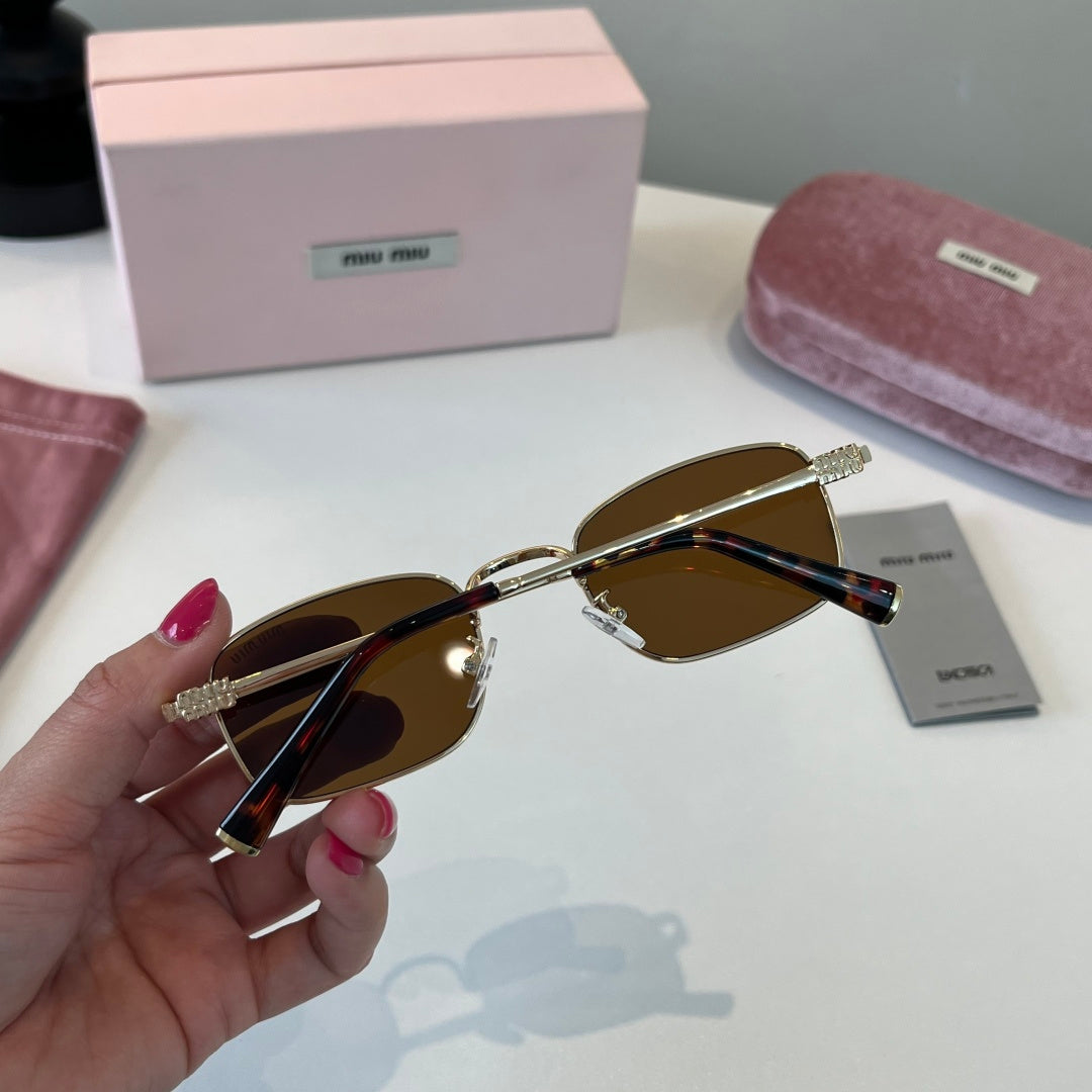 Miu Miu Metal Fashion Brown Lens Sunglasses for Men & Women - 449763 - detail image 8