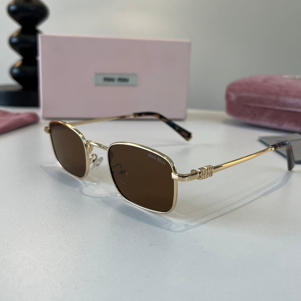Miu Miu Metal Fashion Brown Lens Sunglasses for Men & Women - 358712 - detail image 3