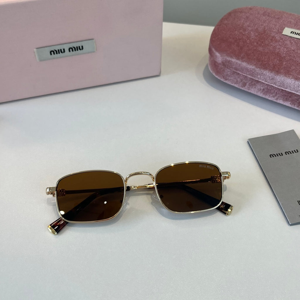 Miu Miu Metal Fashion Brown Lens Sunglasses for Men & Women - 358712 - detail image 4