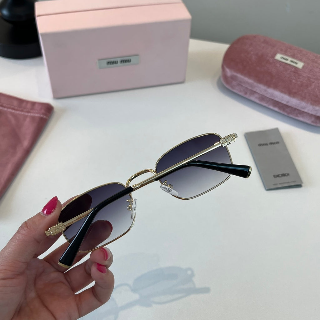 Miu Miu Metal Fashion Silver Lens Sunglasses for Men & Women - 399223 - detail image 8