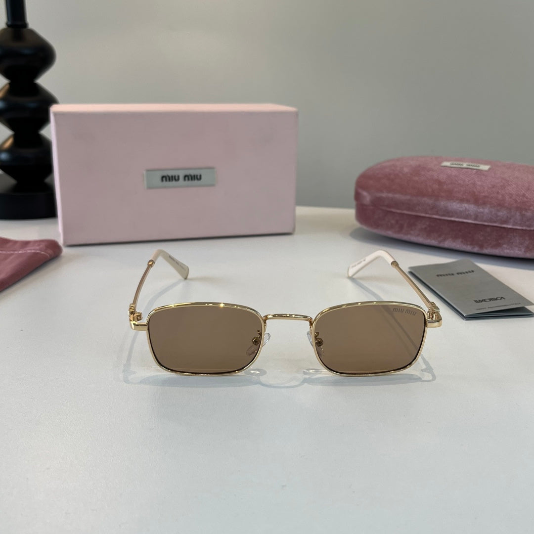 Miu Miu Metal Fashion Brown Lens Sunglasses for Men & Women - 358714 - detail image 2