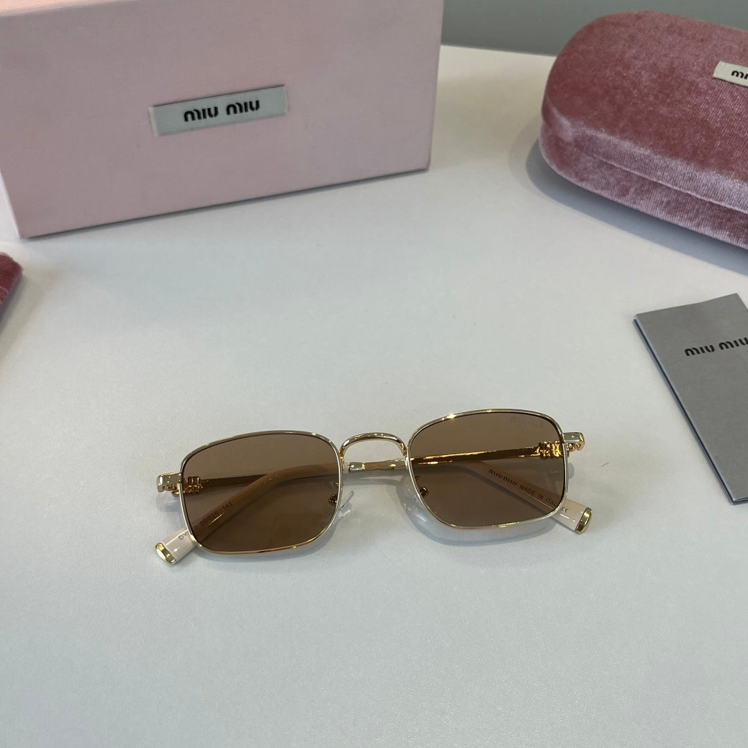 Miu Miu Metal Fashion Brown Lens Sunglasses for Men & Women - 358714 - detail image 4