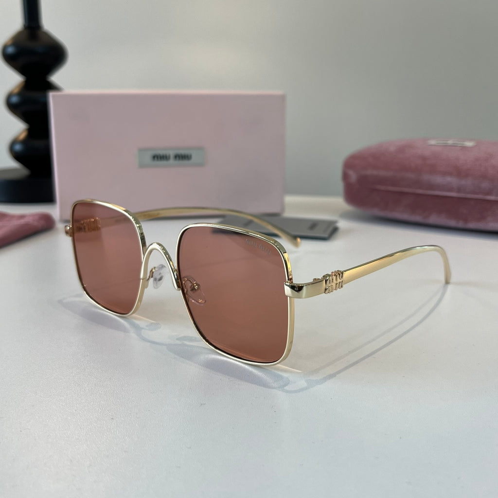 Miu Miu Metal Fashion Red Lens Sunglasses for Men & Women - 358716 - detail image 3